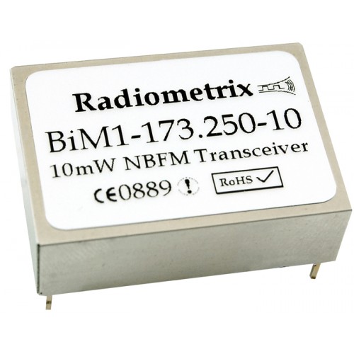 BiM1T-173.225-10-HP : VHF Narrowband Transmitter 173.225MHz, 10kbps, 100mW, NZ