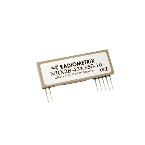 NRX2B-434.650-10 : UHF Narrow Band FM Receiver, 434.650MHz, 10kbps