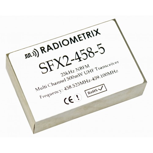 SFX2-458-5 : 500mW NBFM Multi-channel UHF Transceiver, 458MHz (UK), 500mW